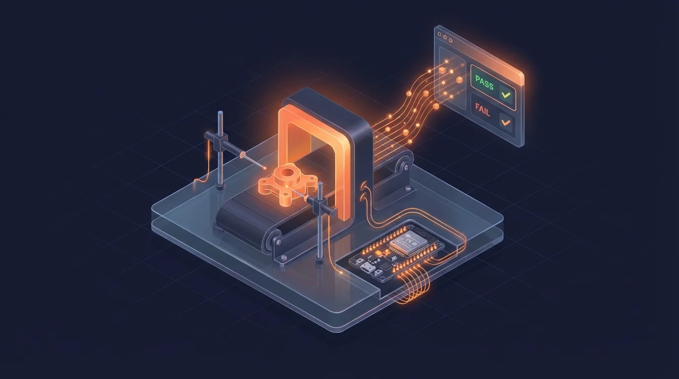 Banc de test automatisé — contrôle qualité